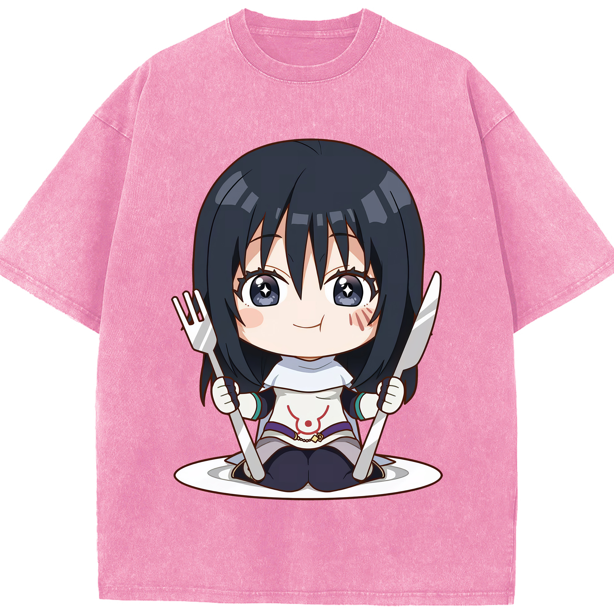 （画像用） 転スラ Regarding Reincarnated to Slime 綿100% ヴィンテージ風 半袖Tシャツ（フロントプリント）